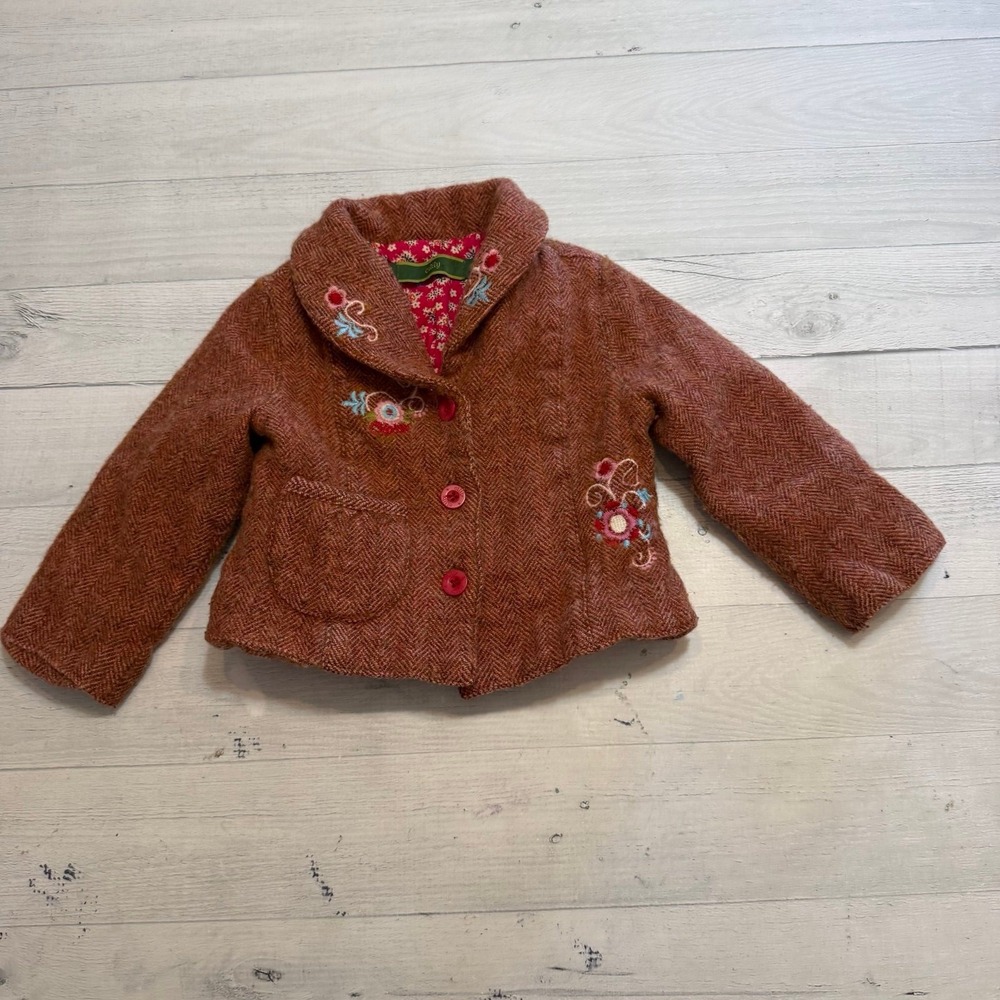 Oilily girls wool jacket embroidered flowers girls 92‎ 2/3